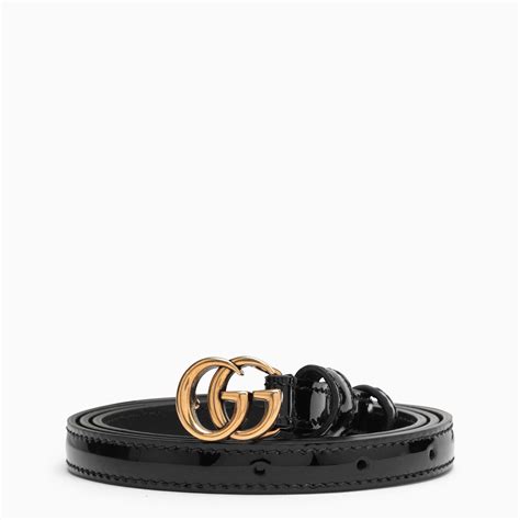 ceinture noire femme gucci|ceinture Gucci fine.